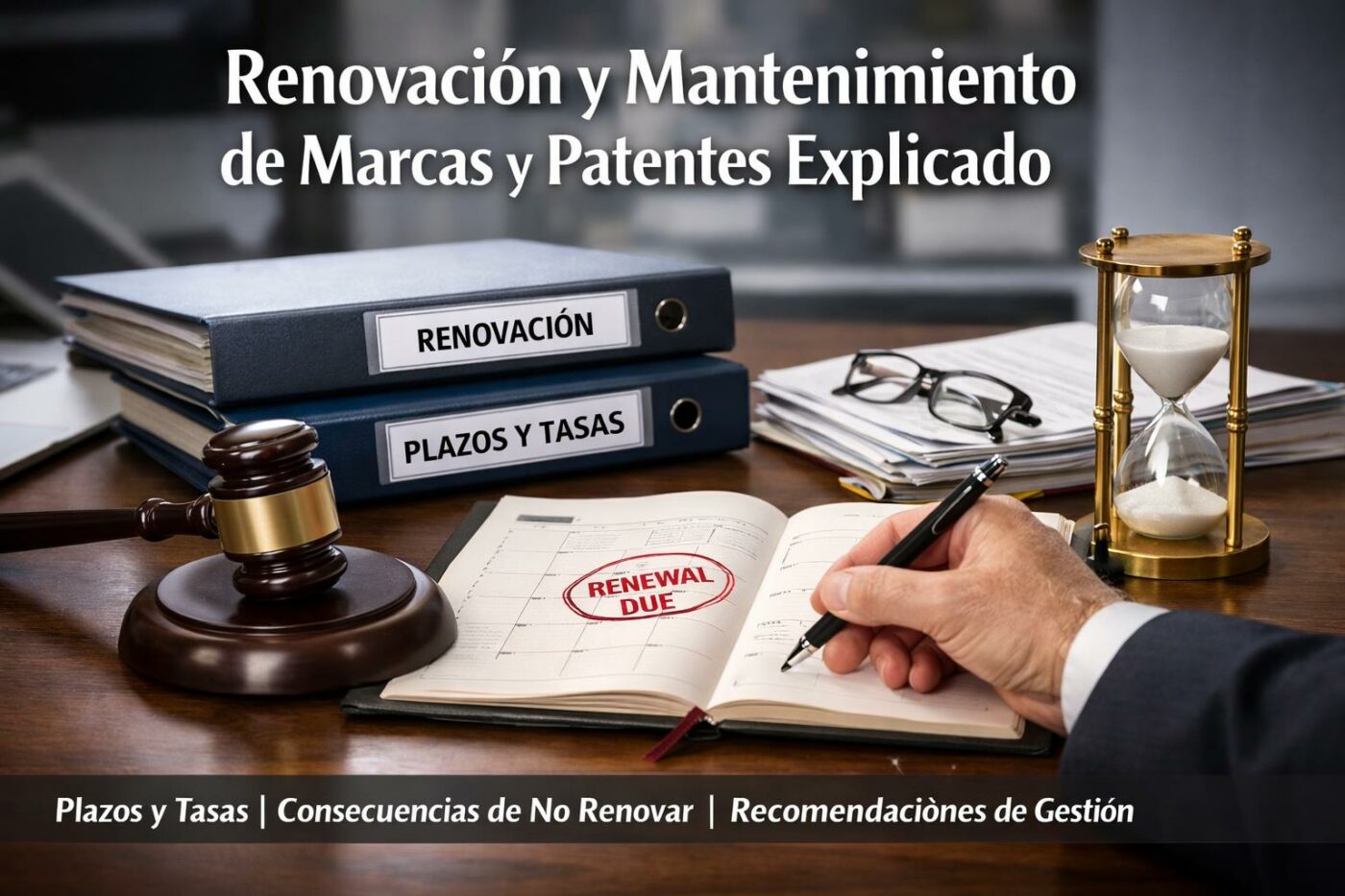 Renovación y mantenimiento de marcas y patentes explicado